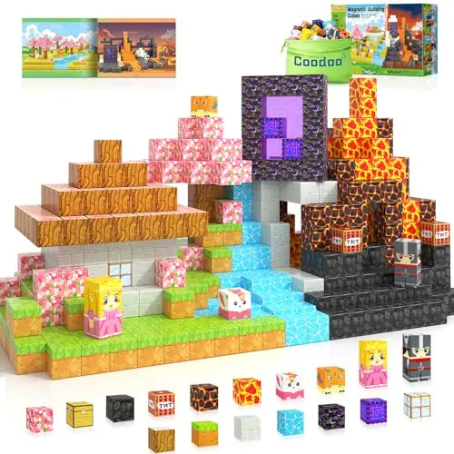 Magnetic Blocks - Build Mine Magnet World Magic Portal Set